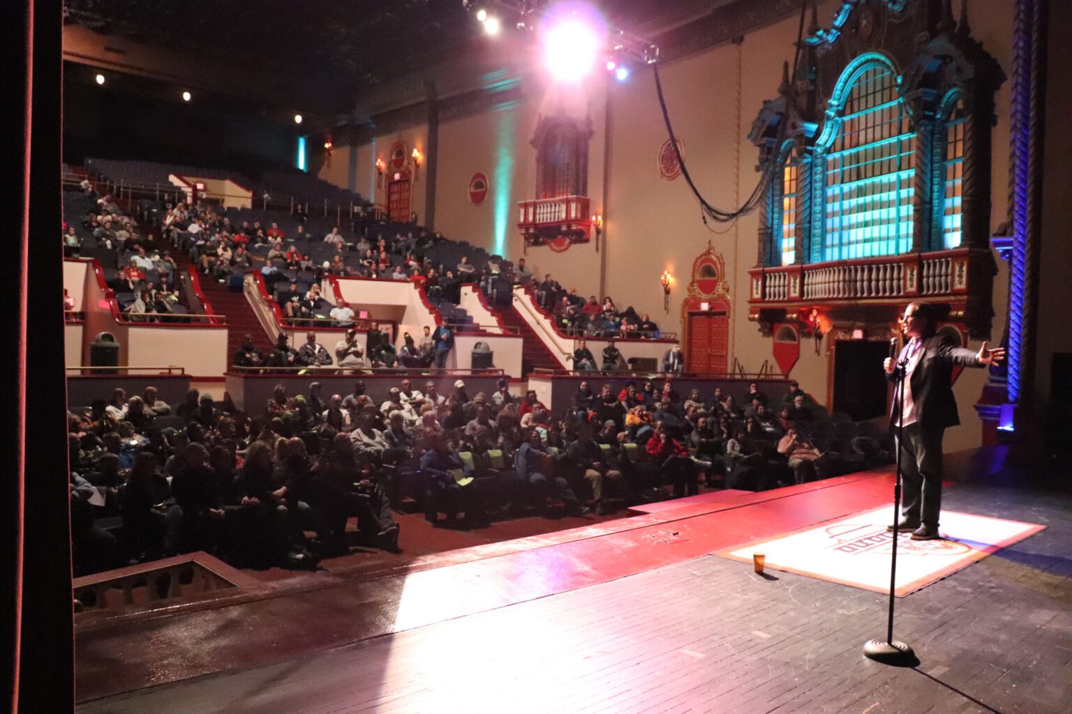 Tim Ryan speaking to a theater audience
